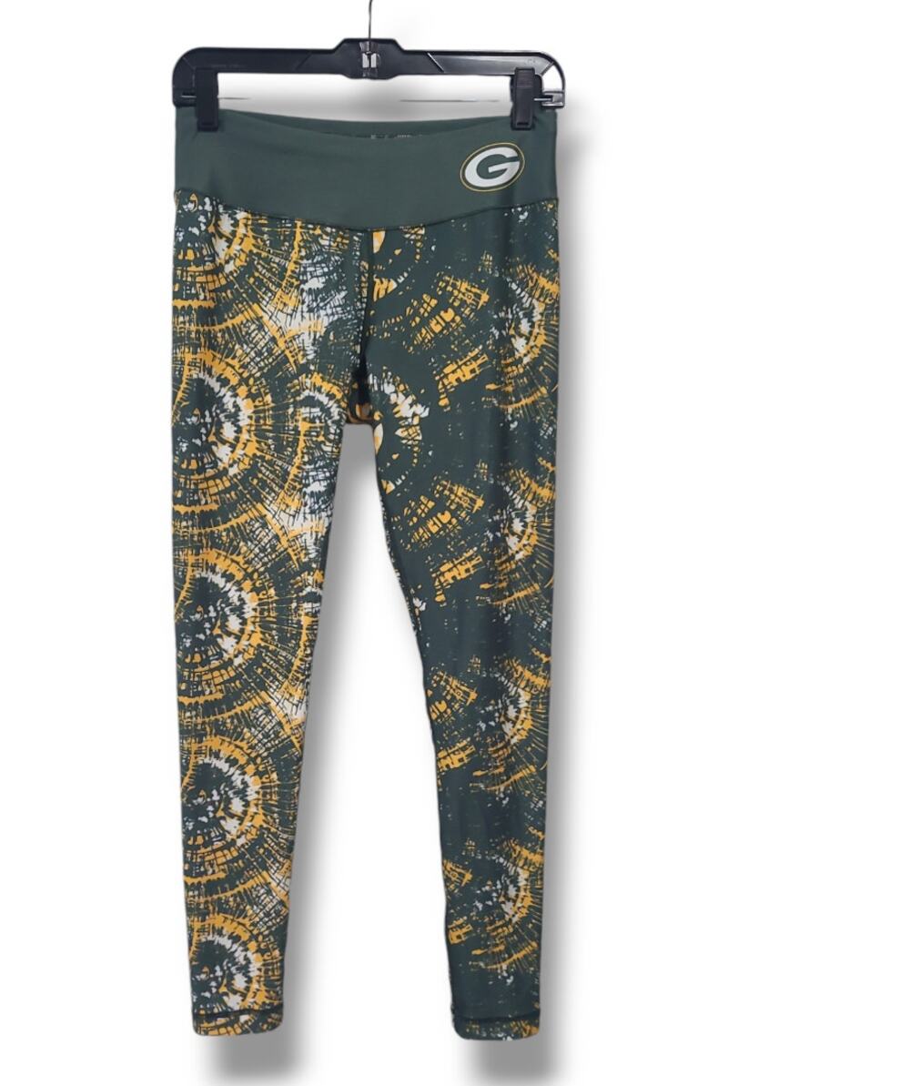 Green Bay Packers SZ M Team Apparel Leggings Green Yellow